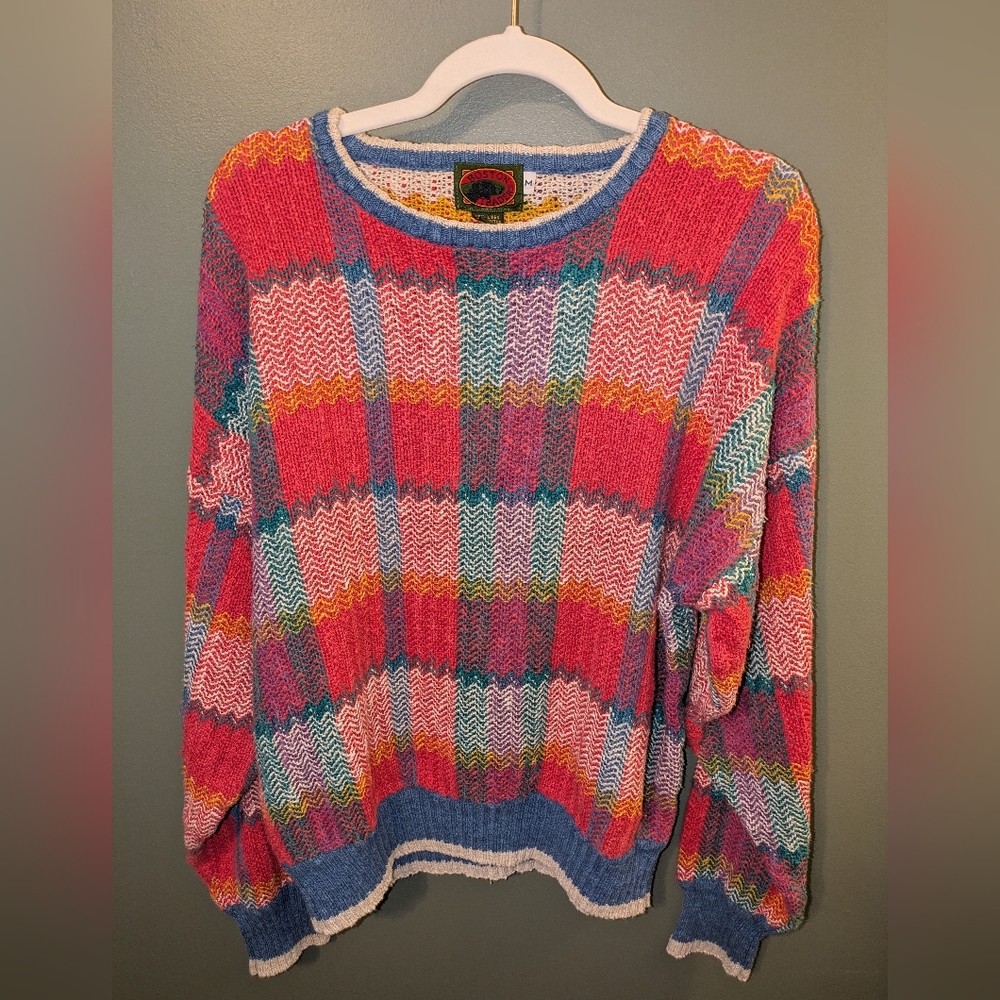 Boston Traders Color Block Heavy Sweater M